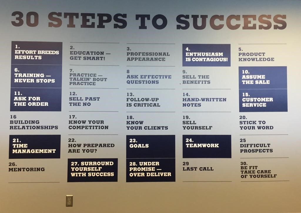 30 steps to success